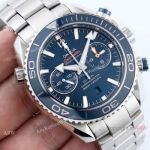 Omega Seamaster Planet Ocean 600m Stainless Steel BLUE Dial Watch - Swiss 9300 Replica